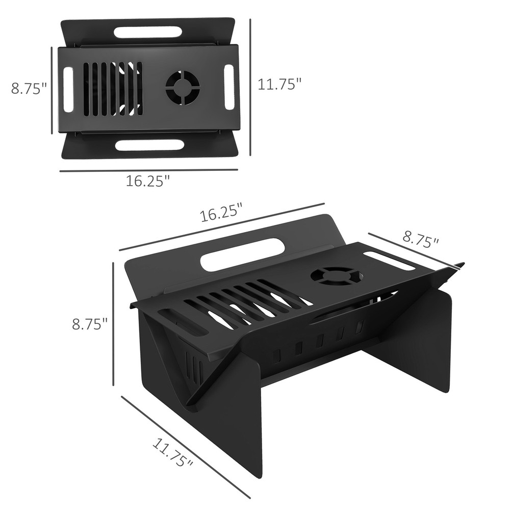 3-in-1 Stove, Wood Burning Firepit, Coffee Table with Quick Assembly