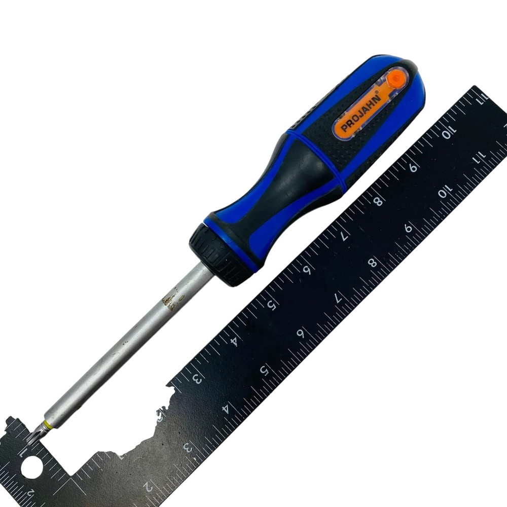 Projahn, Detachable, Changeable Bits Screwdriver w/ 10 Bits, Blue Handle