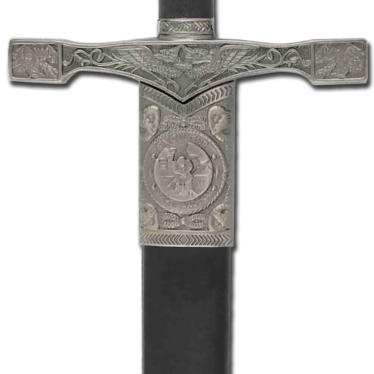 King Arthur Excalibur Longsword - Replica Medieval Knights Sword Silver