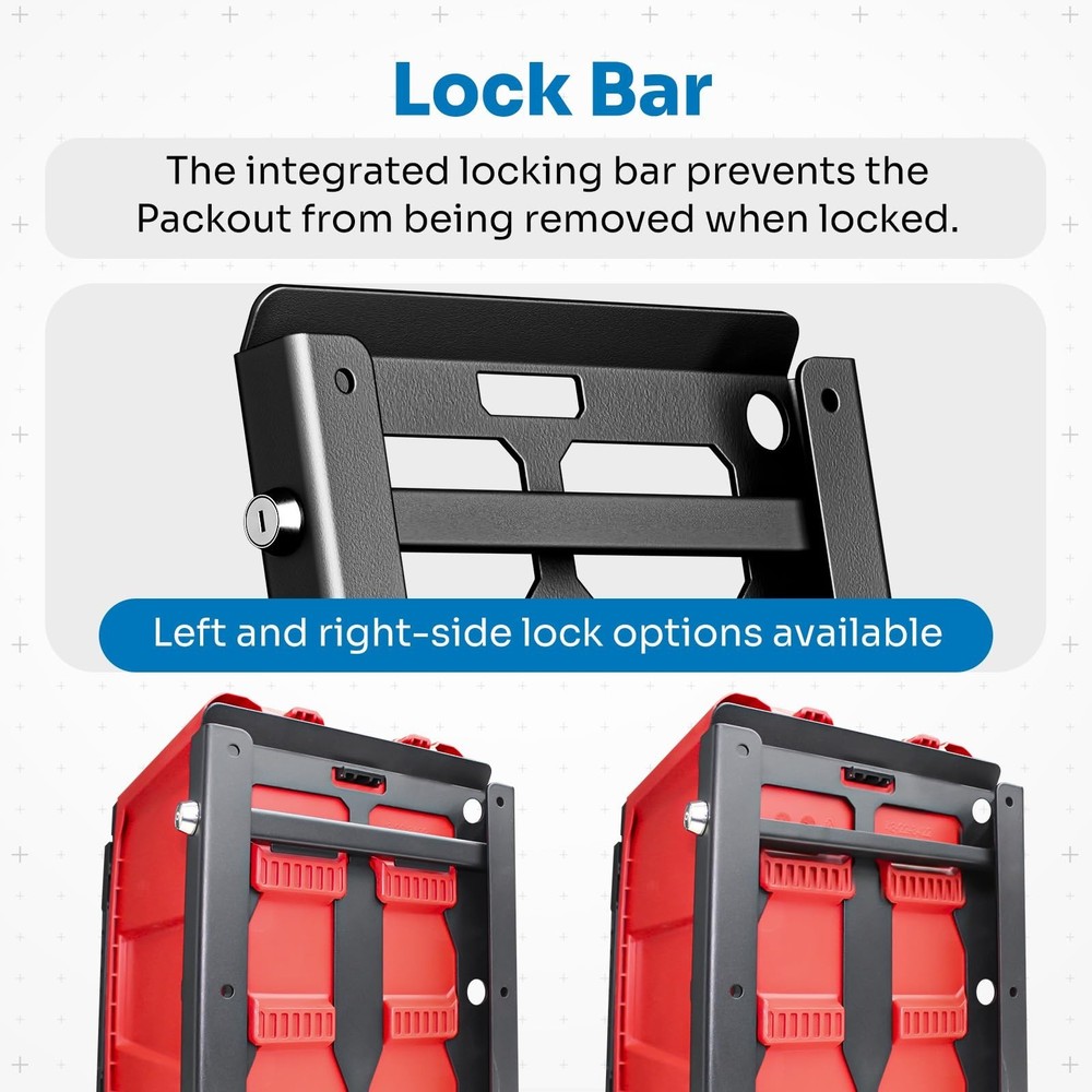 Integral Locking Plate - Universal - Compatible with Milwaukee Tool Packout O...
