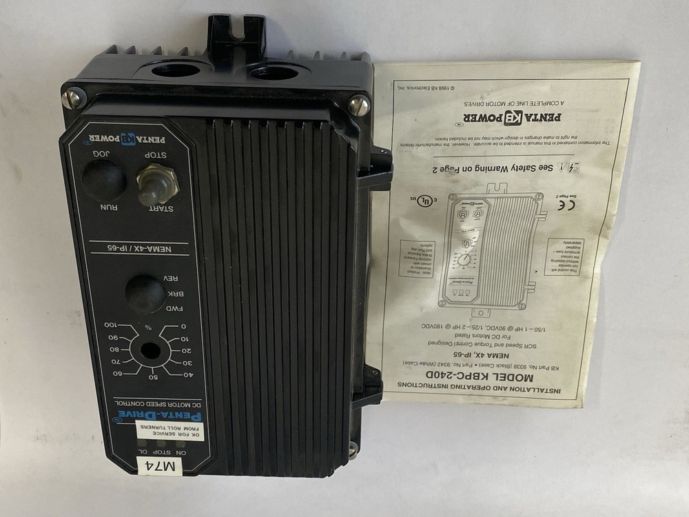 KB Electronics KBPC-240D 9338 Adjustable DC Motor Speed Controller 0-90/180VDC