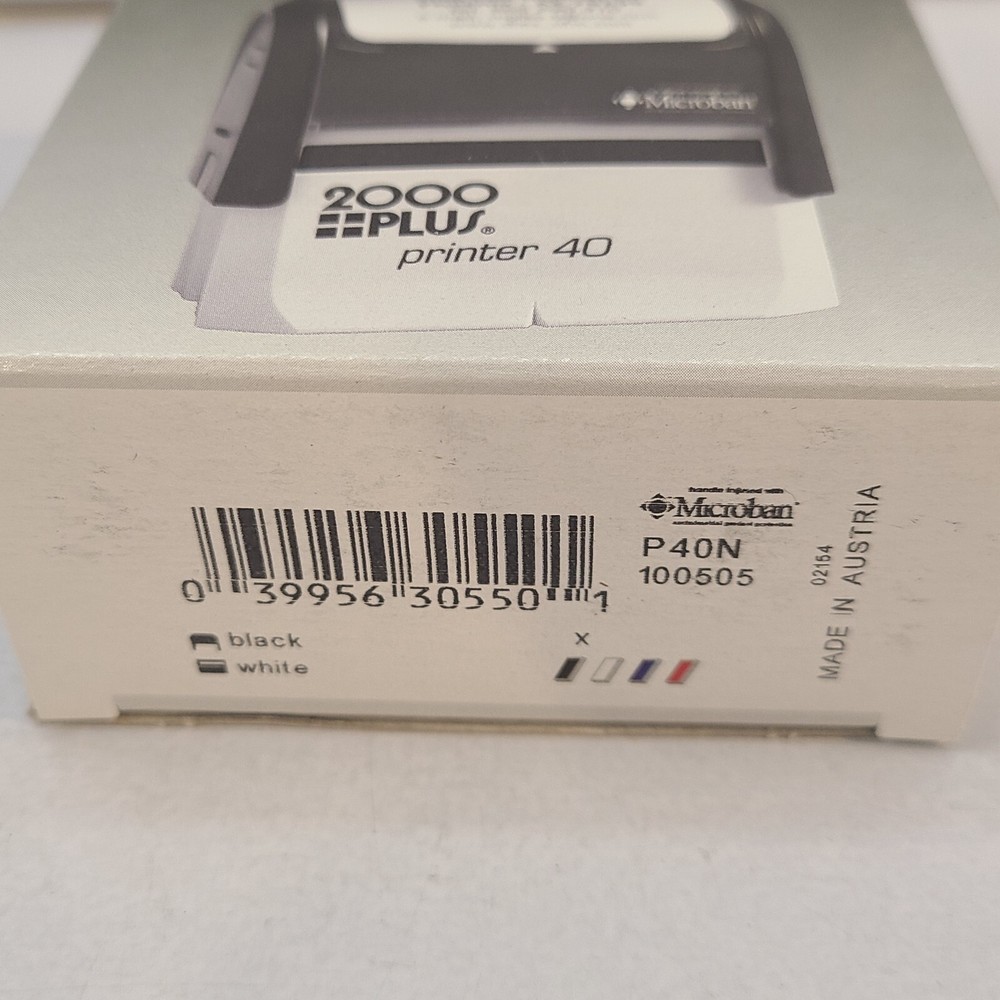 2000 Plus Printer 40 Custom Message Stamp Self-Inking Printer 1-5/16" x 2-3/8"