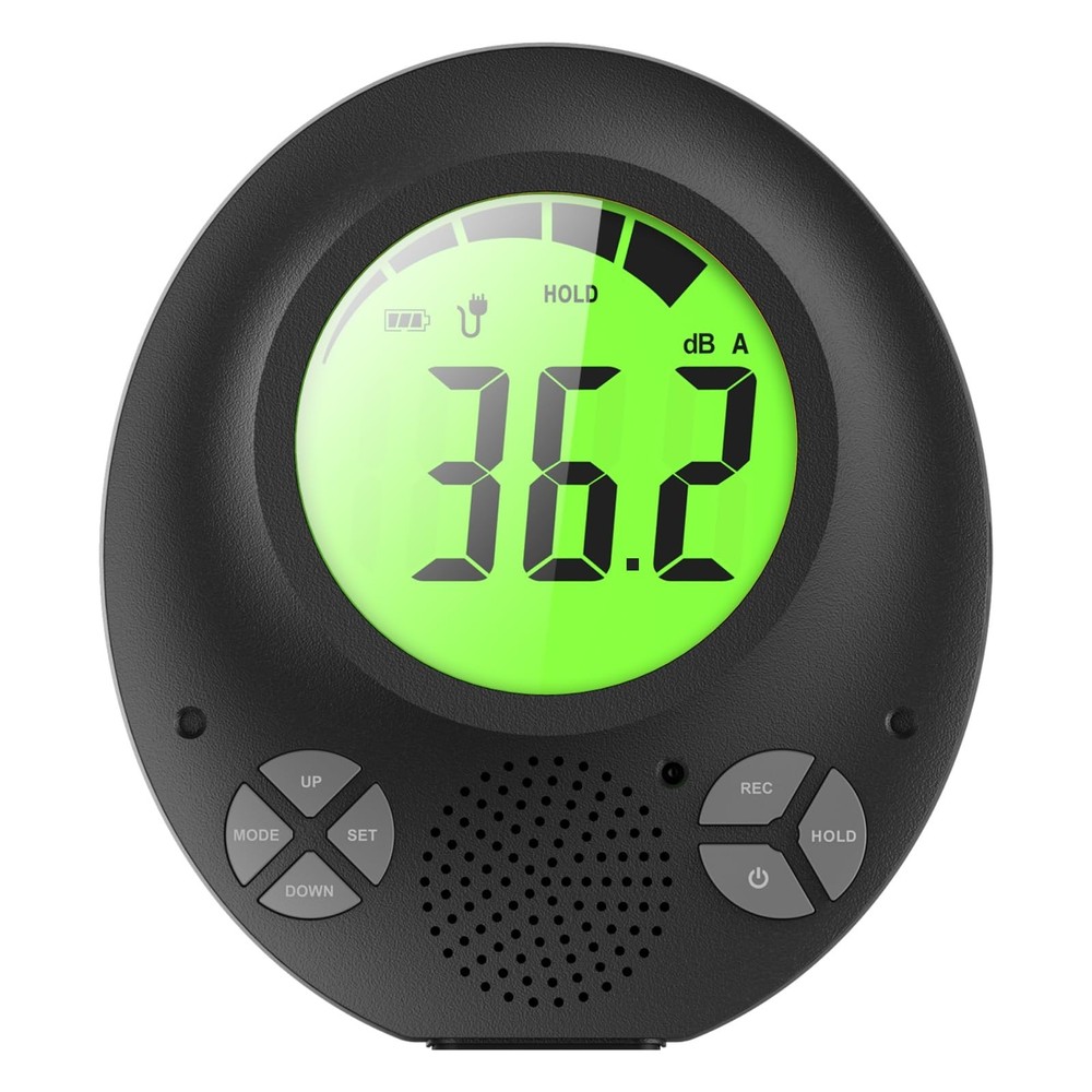 Digital Decibel Meter with DIY Voice Warning Function, Wall Hanging Sound Lev...