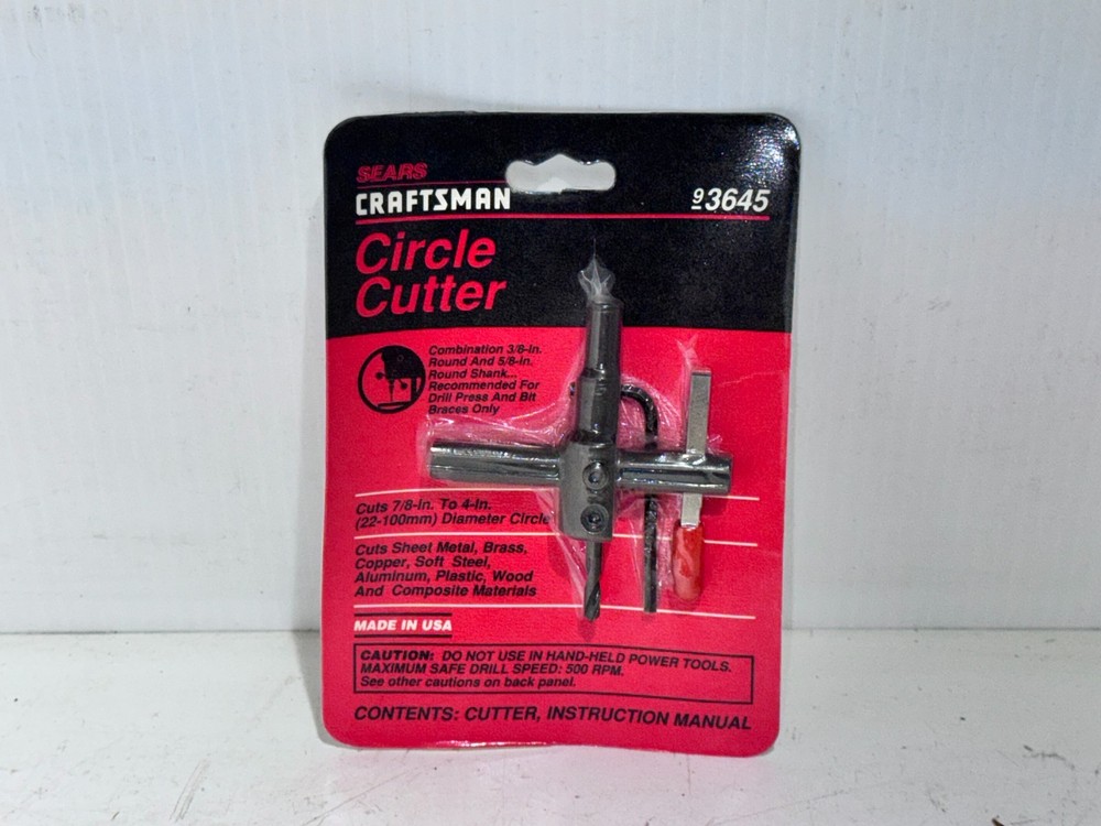NOS Sears/Craftsman Circle Cutter 9-3645