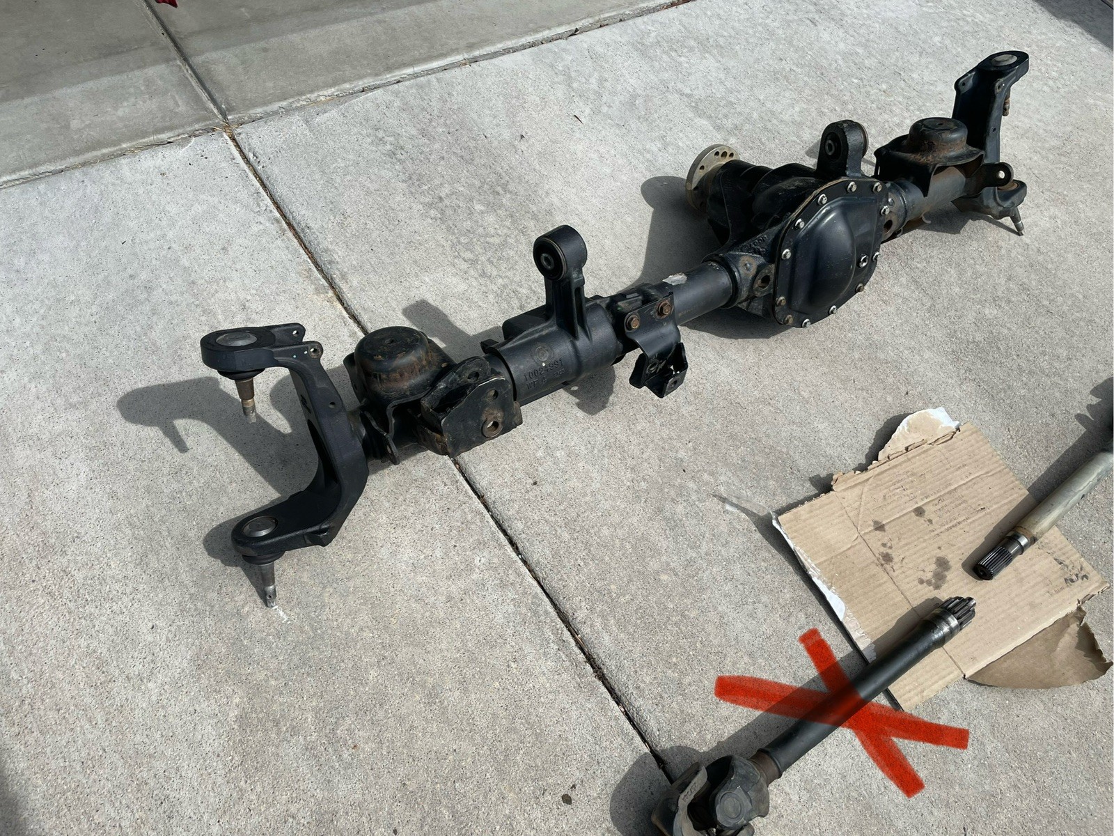 2018 JEEP WRANGLER JL JLU FRONT M186 DANA 30 RATIO 3.45 OEM FRONT DIFFERENTIAL