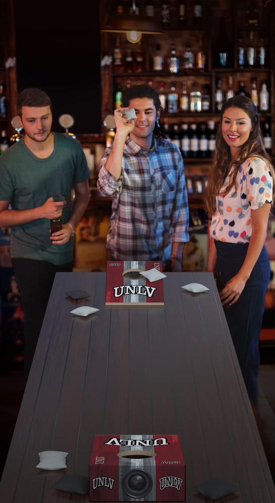 SOAR NCAA Tabletop Cornhole Game and Bluetooth Speaker, UNLV Rebels