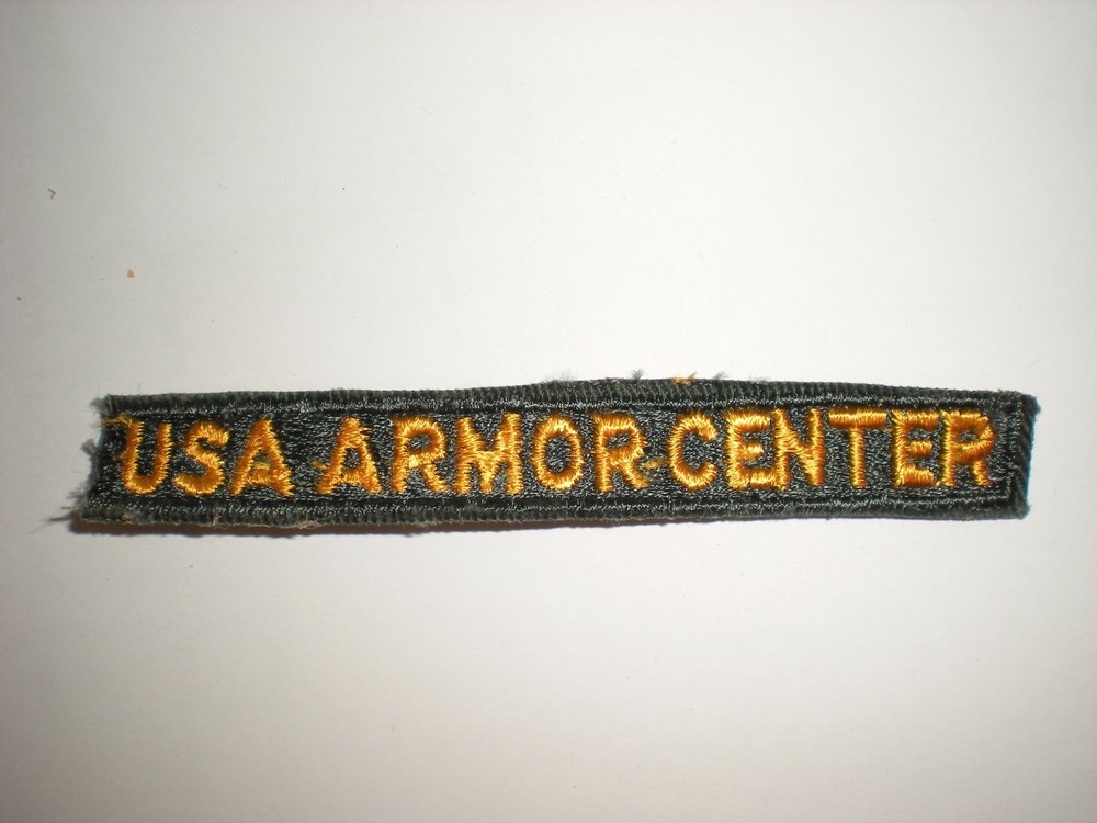 US ARMY ARMOR CENTER TAB PATCH - COLOR