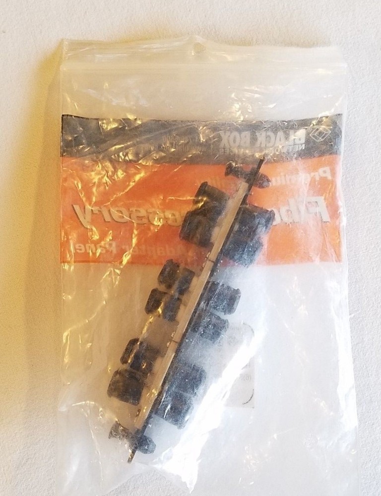JPM460B Black Box ST Fiber Adapter Panel, High Density (6) ST Duplex
