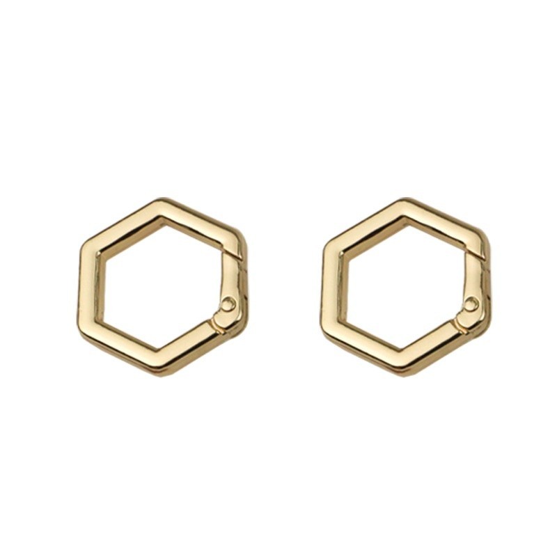 19 25 32mm Bag Clasp Hexagonal Spring Coil Ring Clips For Strapping Bag Key Ring