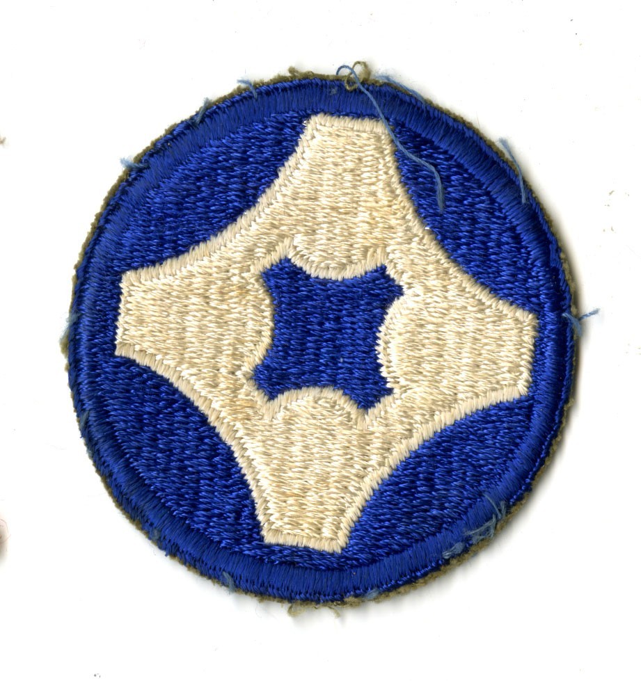 4th Service Command White Back Patch WWII Vintage Southern States