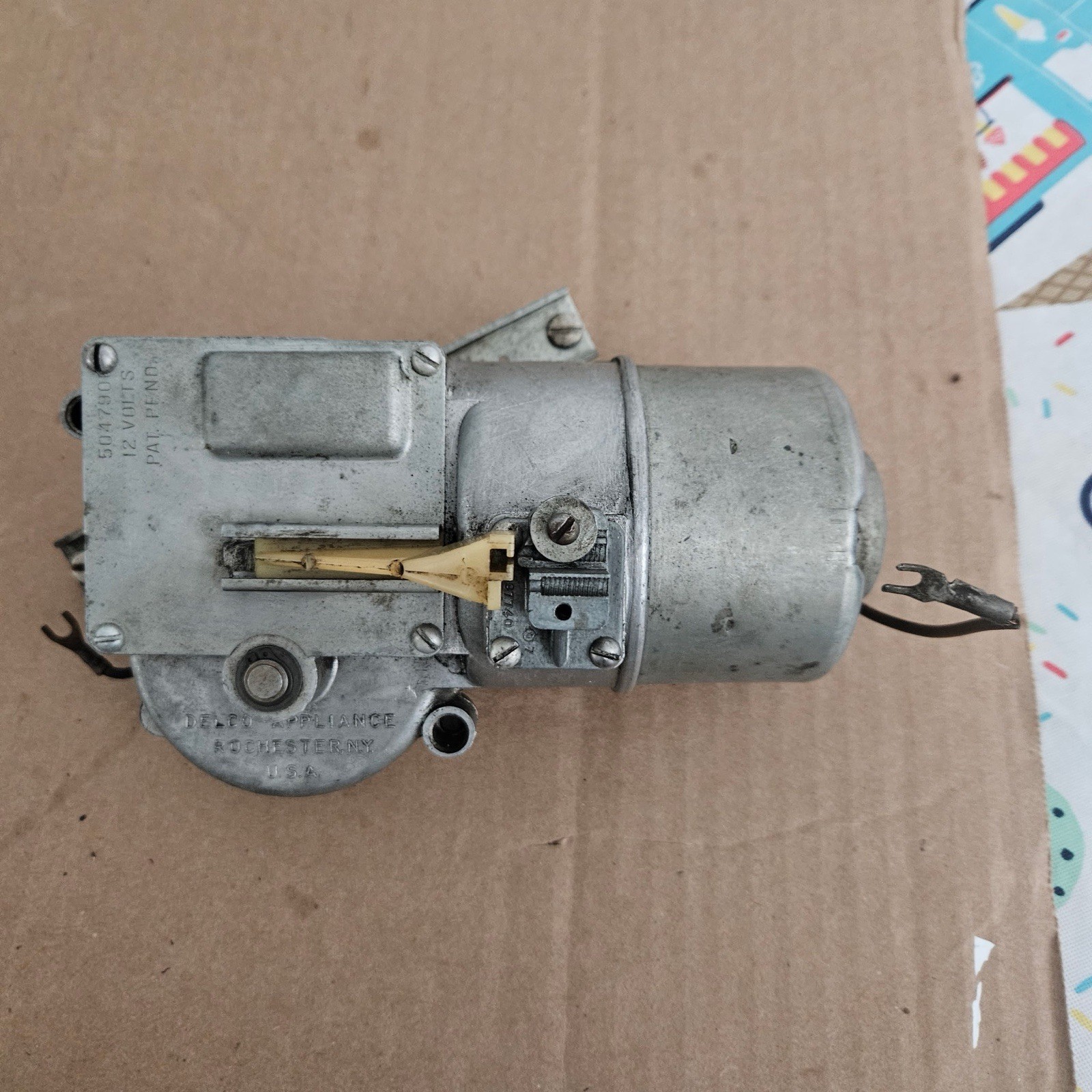 Chevy Delco Electric 2 Speed Windshield Wiper Motor 5047906 *WORKS*