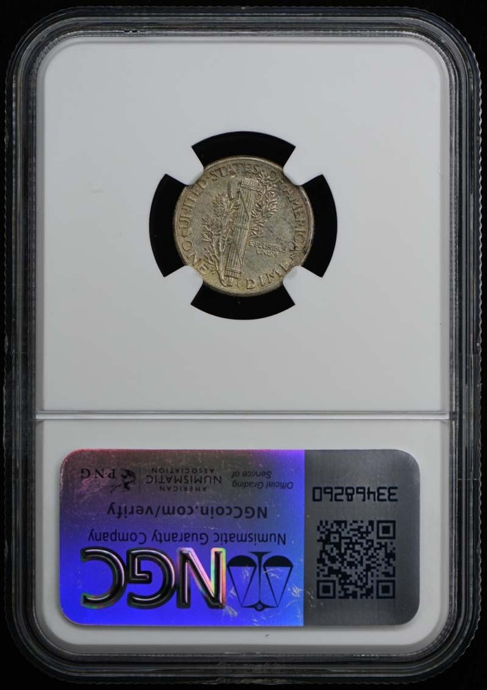 1937 Mercury Dime 10C NGC MS67