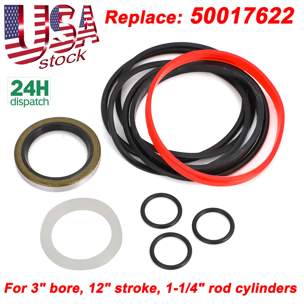For Bush Hog Hyd Cyl Seal Kit # 50017622. For 3 X 12 X 1 1/4 ram Wing Fold Cyl