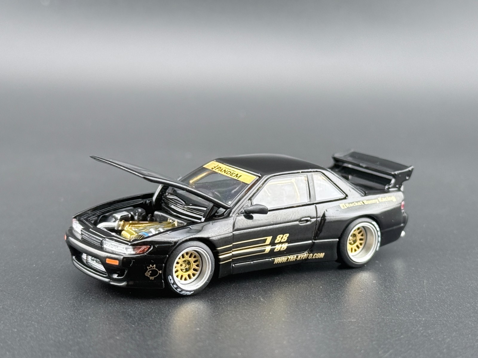 Pop Race Pandem Silvia S13 Black 640289 1/64