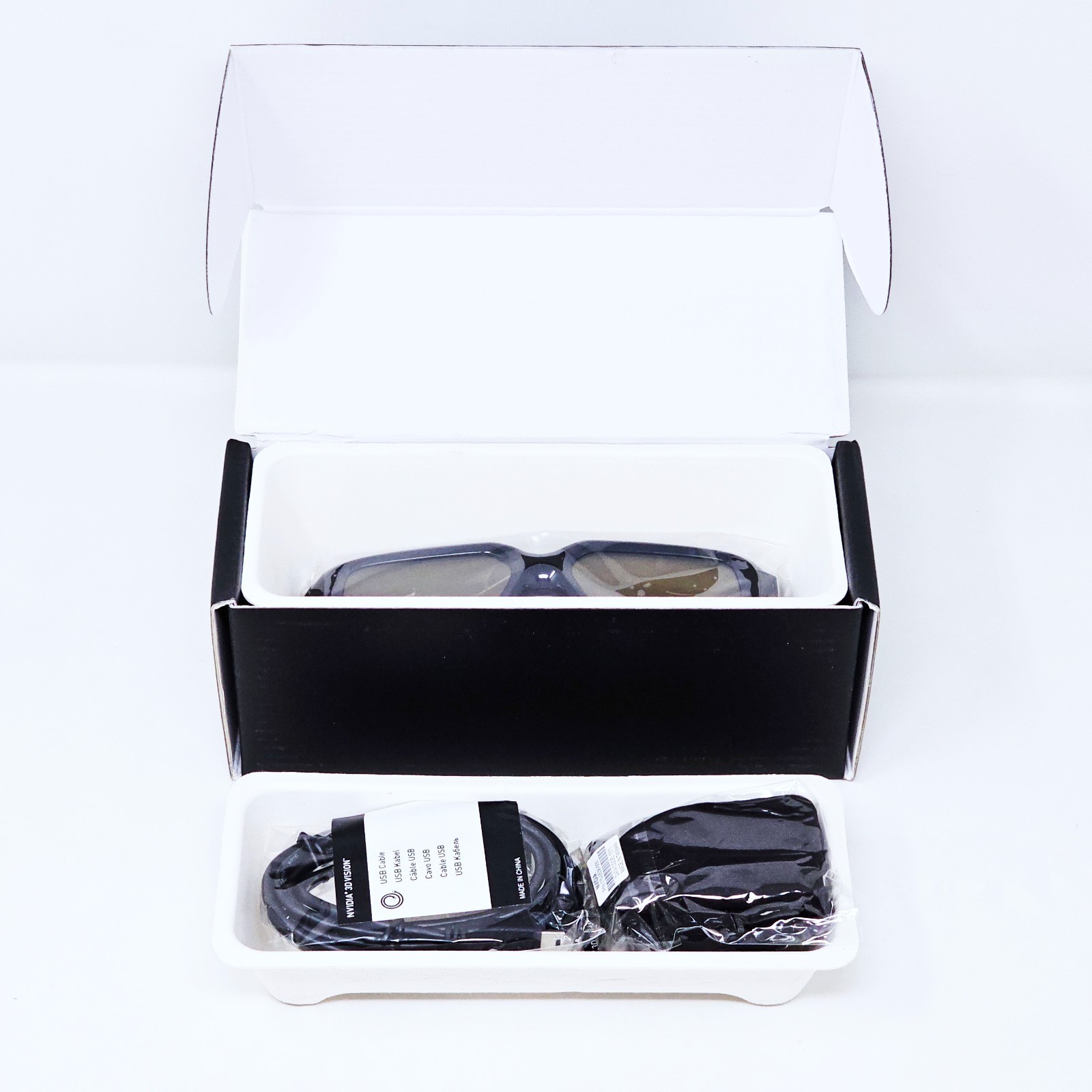 Nvidia 3D Vision Wireless Glasses (942-10701-0101-002) NEW OPEN BOX Immersive