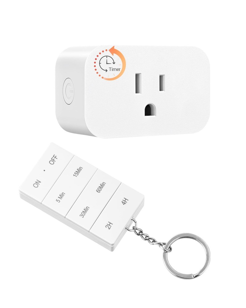 DEWNEWILS Remote Control Outlet with Timer, Indoor Remote Timer Outlet, 100FT...