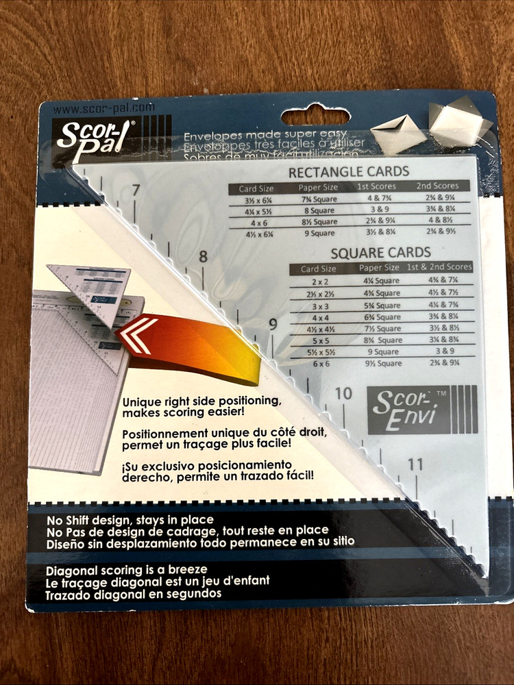 NIP, Scor-Pal/Scor-Envi for Diagonal & Envelope Rectangle & Square Card Template