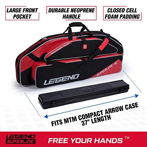Superline Soft Bow Case for Compound Bow - Thick Padded Compound Bow Case Red