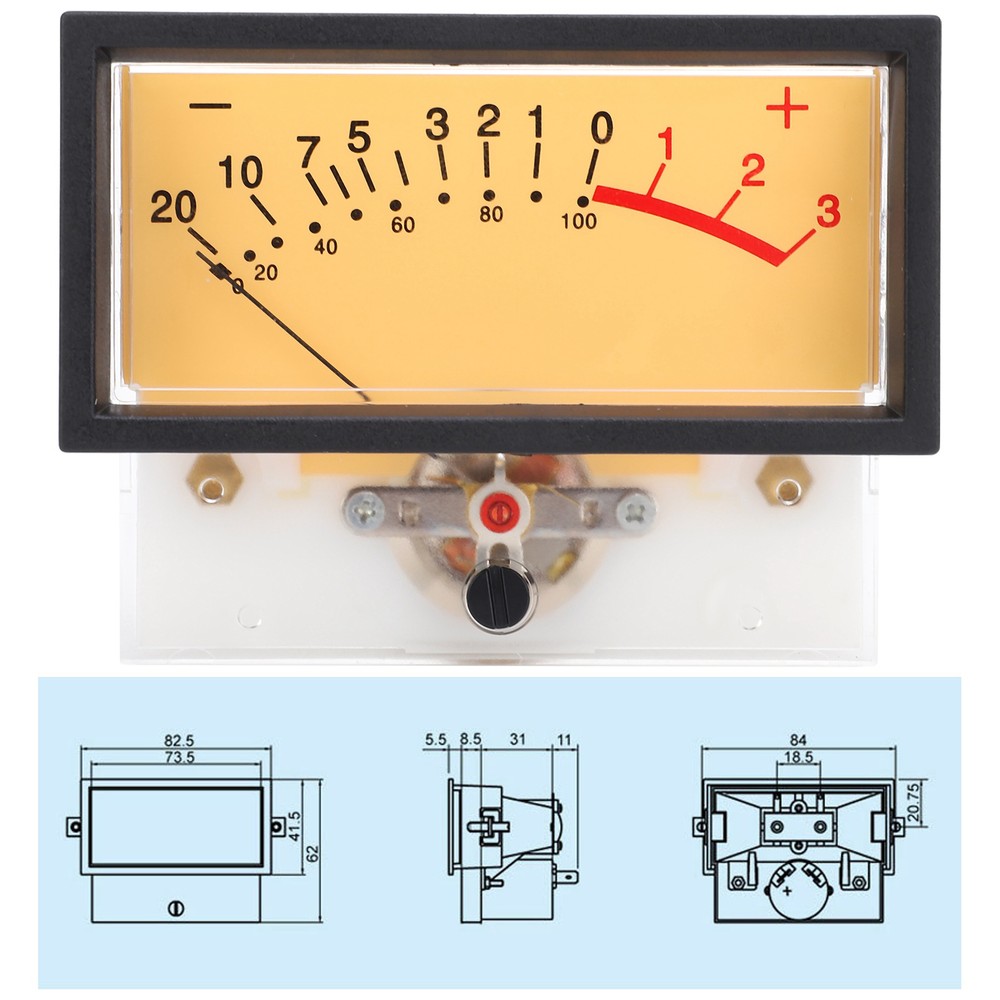 TN-73-HS-9213H VU Meter Header Audio DB Level Header Power Amplifier Level Meter