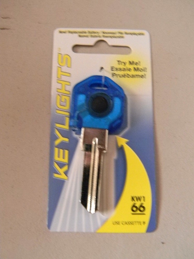 Schlage SC1 Lighted Key Blank - Blue Plastic Head