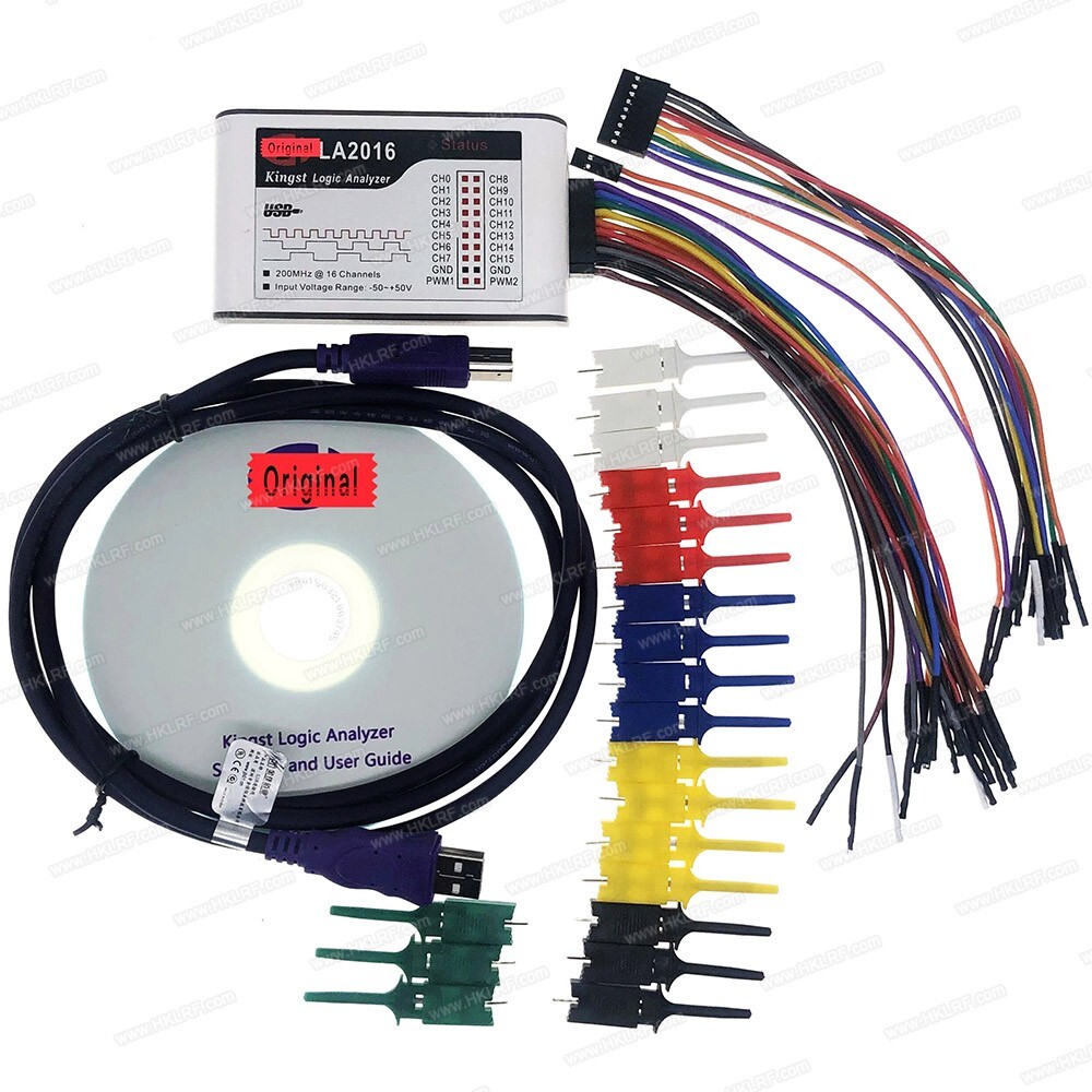 LA1010 USB Logic Analyzer 100M Max Sample Rate 16-Channel MCU/ARM/FPGA Deb
