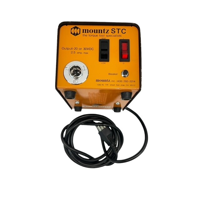 MOUNTZ STC TORQUE TOOL POWER SUPPLY OUTPUT 20 OR 30VDC