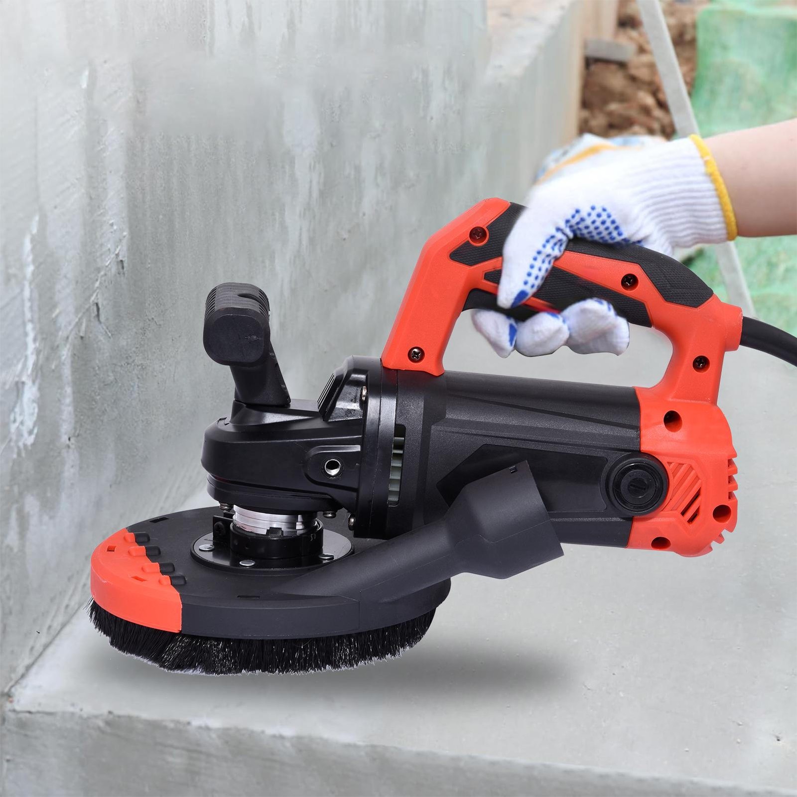 Concrete Grinder Industrial Floor Wall Polisher Edge Grinding Polishing Machine