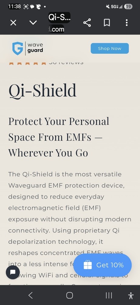 Qi Shield EMF Protection by Waveguard
