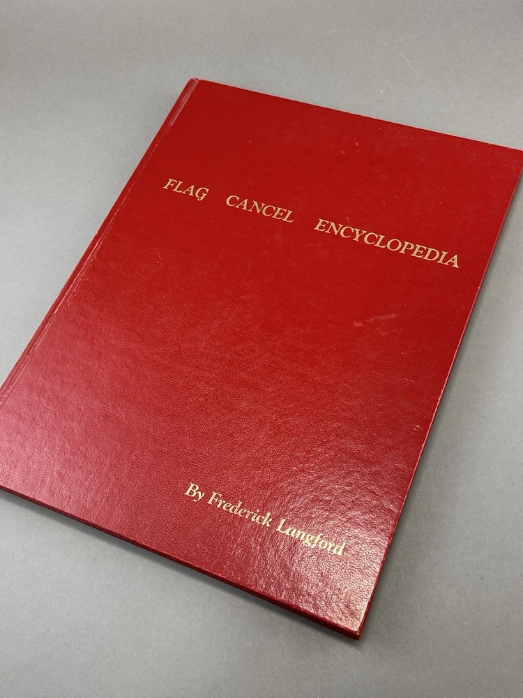 Vintage 1976 Standard Flag Cancel Encyclopedia by Frederick Langford - Signed