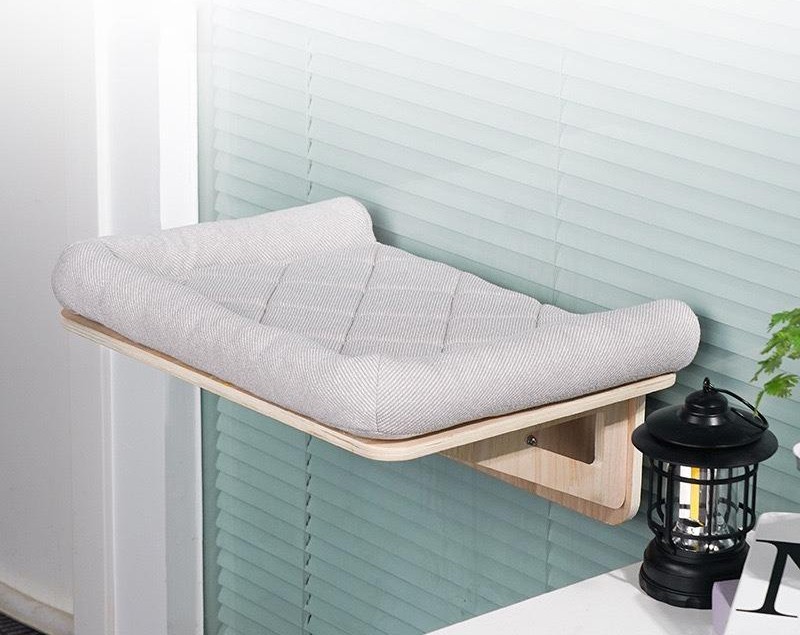 Cat Window Hammock Bed - 15kg Capacity Foldable Sunbed for Indoor Cats