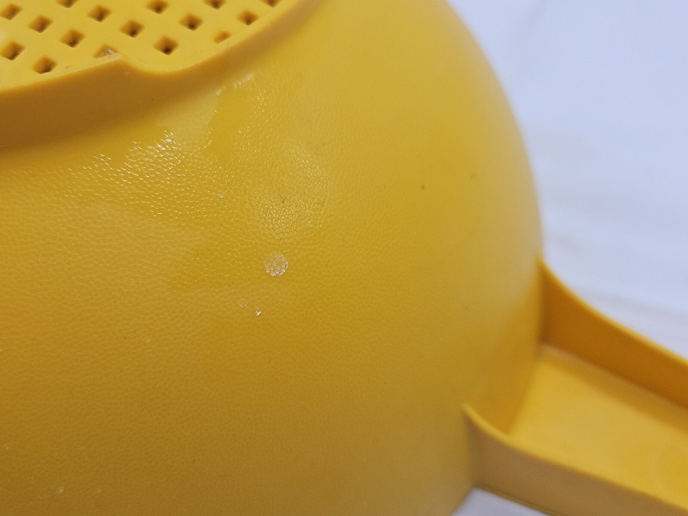 Vintage Yellow Tupperware Colander/Strainer