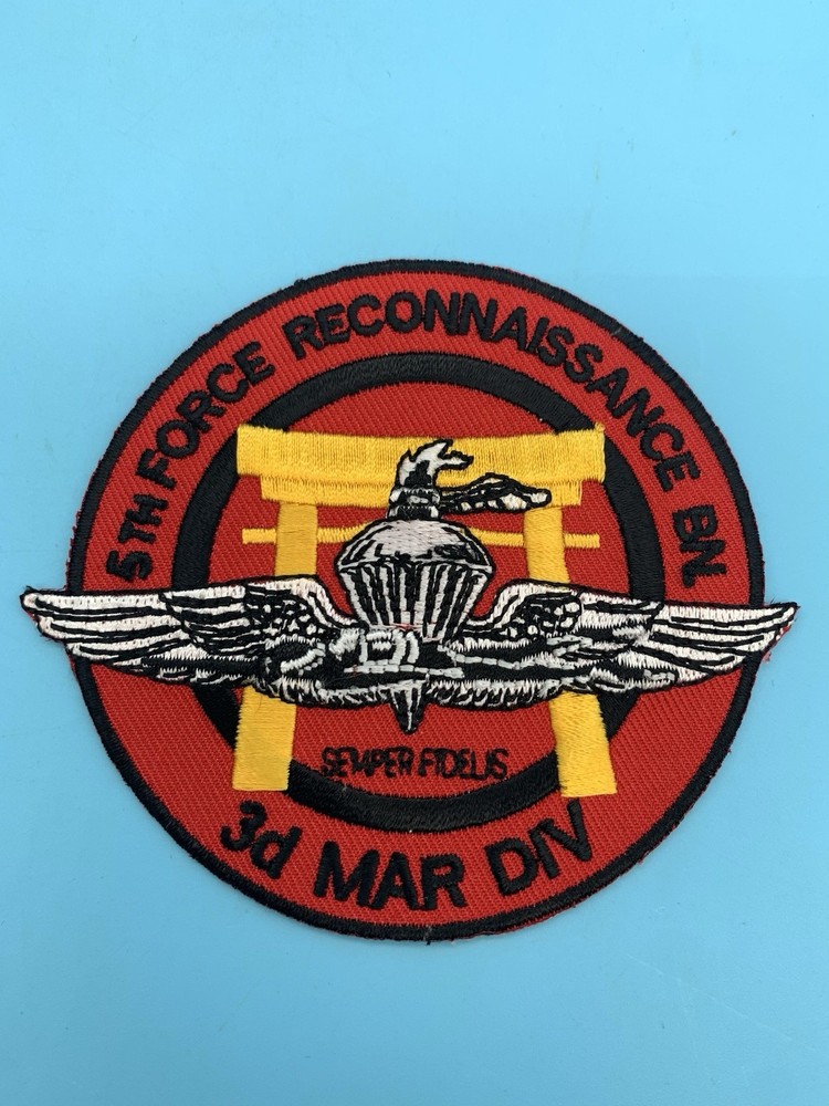 USMC 5th Force Reconnaissance Battalion 3d Mar Div embroidered patch