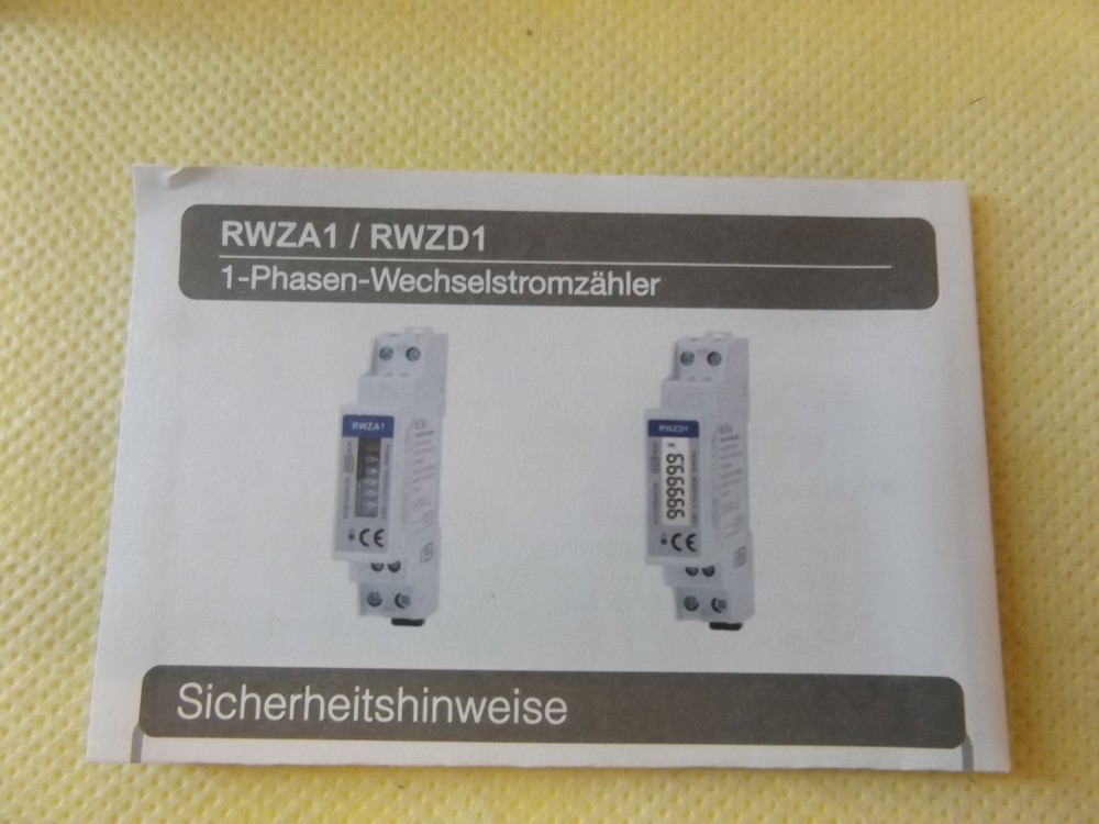 RelTech AC meter RWZD1 MID calibrated digital SO interface new original packaging
