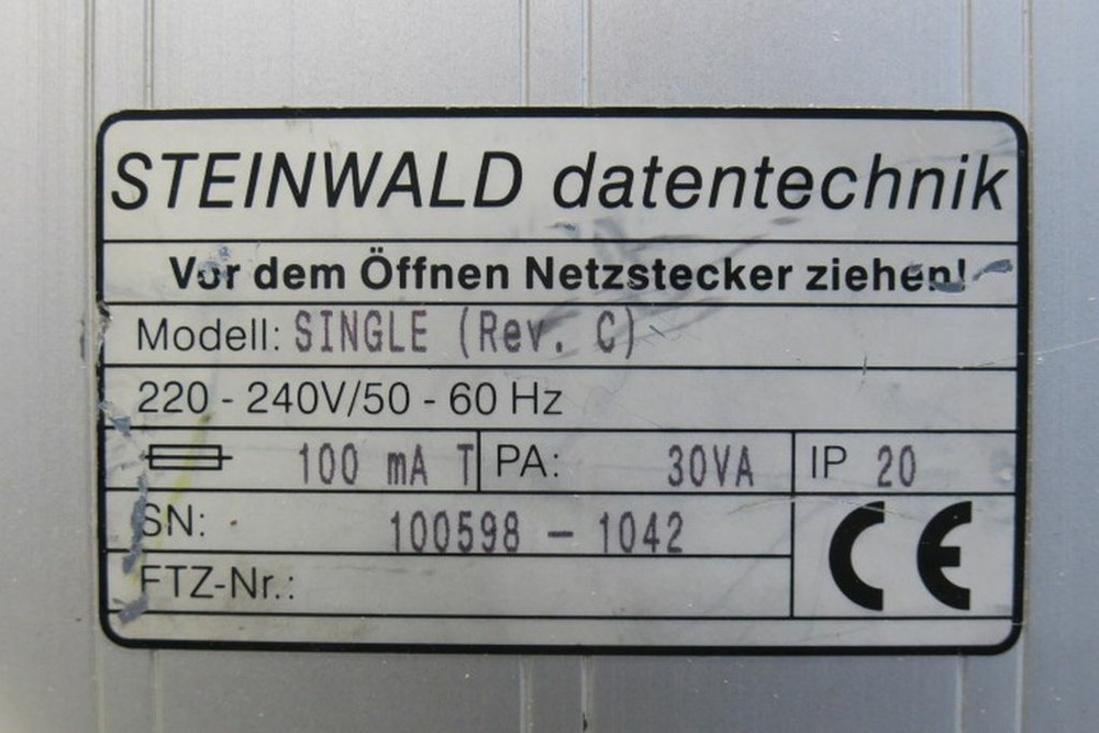 Messdatenerfassung Steinwald Single 7 Rev. C 35000