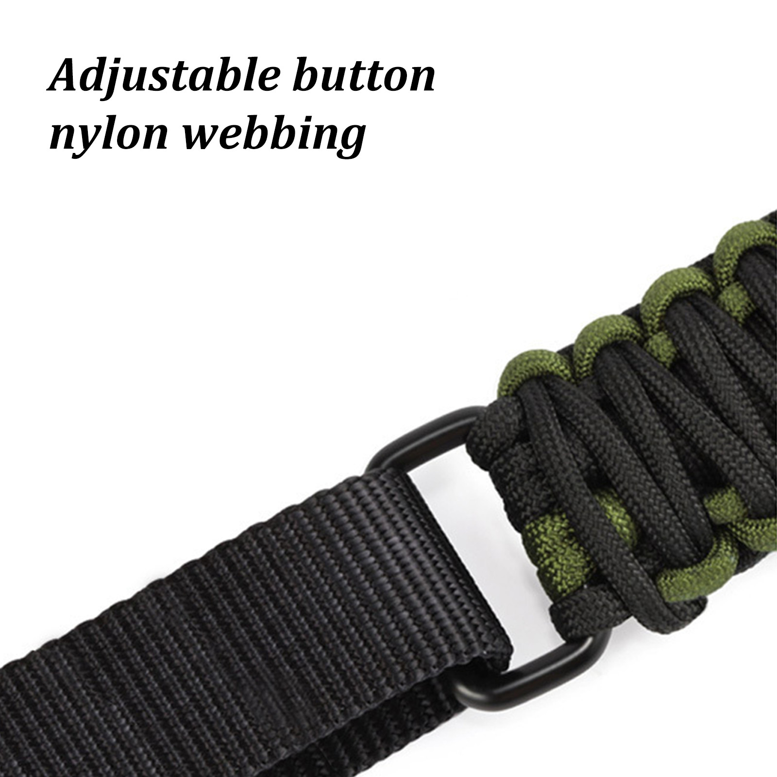 Tactical 2 Point 550 Paracord Rifle Gun Sling Shotgun Crossbow Strap w/ Swivels