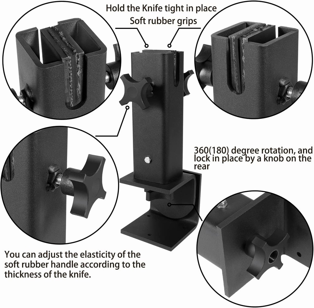 Swiveling Multi-Mount Work Bench Vise For Knife Making Work With 360 Rotation