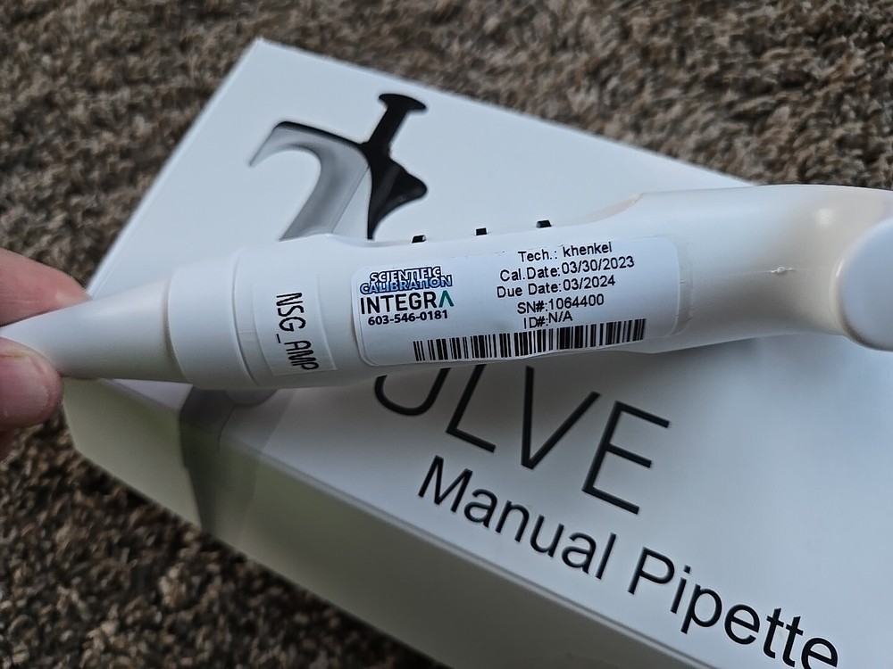 Integra Evolve Pipettes single channel adjustable 20 - 200 ul