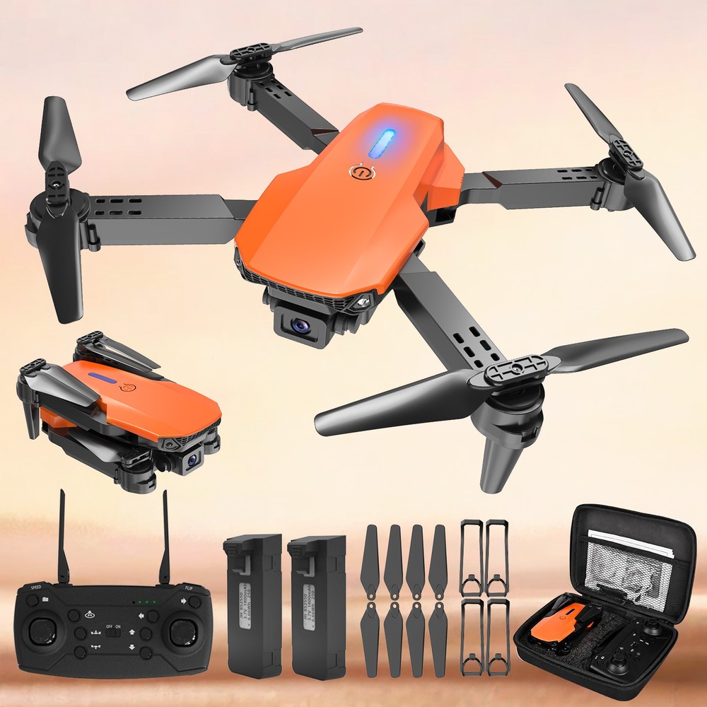Professional Drone E88 4K Wide-Angle HD Camera Wifi Fpv Height Hold Foldable