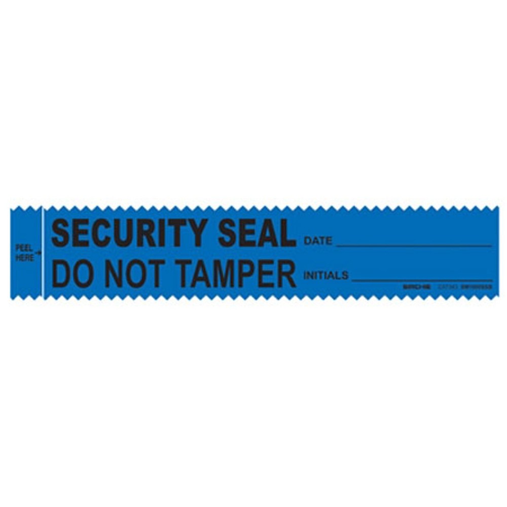 Sirchie Evidence Integrity Strips, Security Seal, 100/Box, Blue