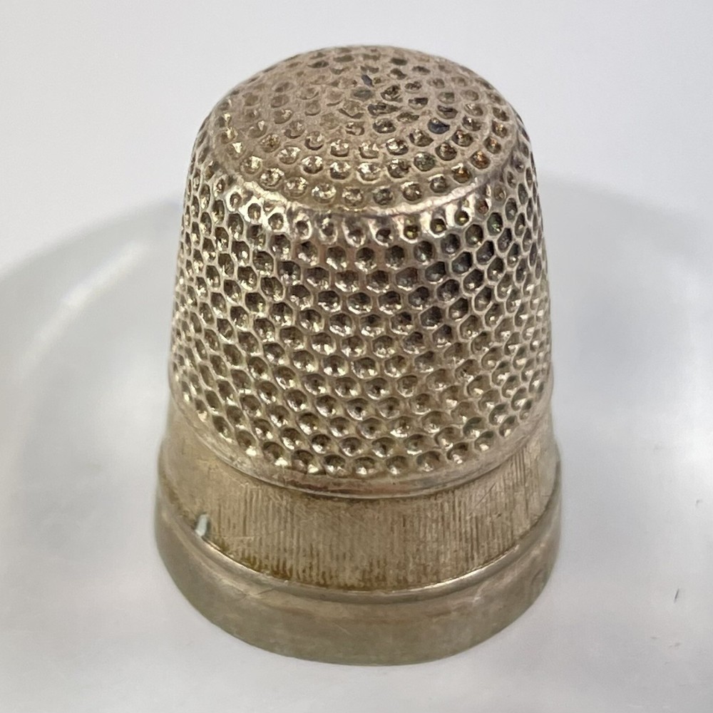 Antique Solid Silver Thimble Size 8 Probably Charles Horner C1910 2cm 4.1g