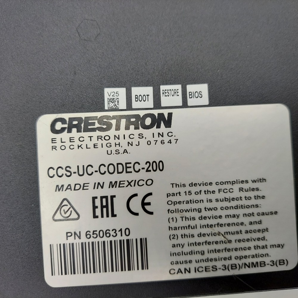 Crestron CCS-UC-CODEC-200 Collaboration System Codec