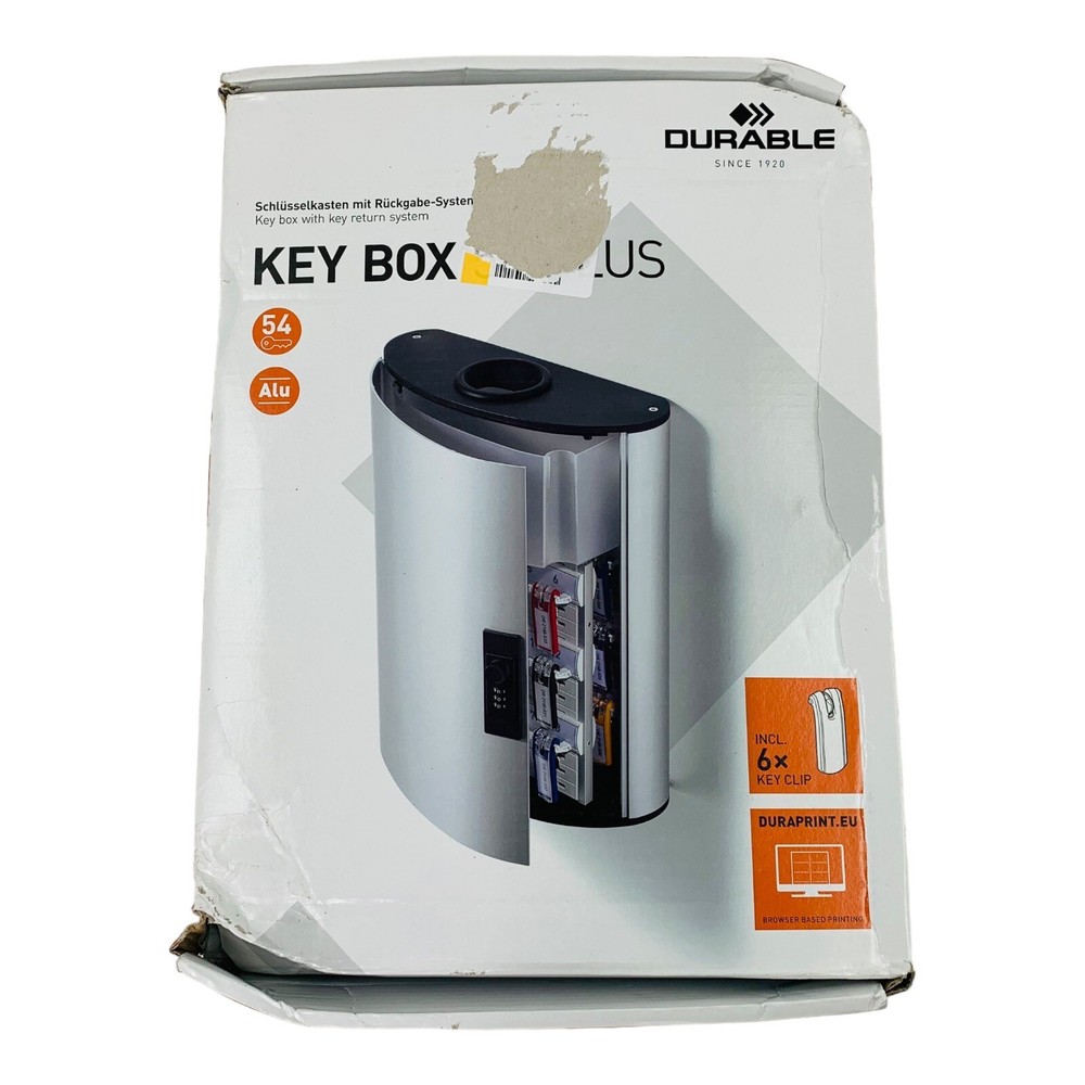Durable Locking Key Box Plus for 54 Key Tags Drop Box Combination Lock *Read*
