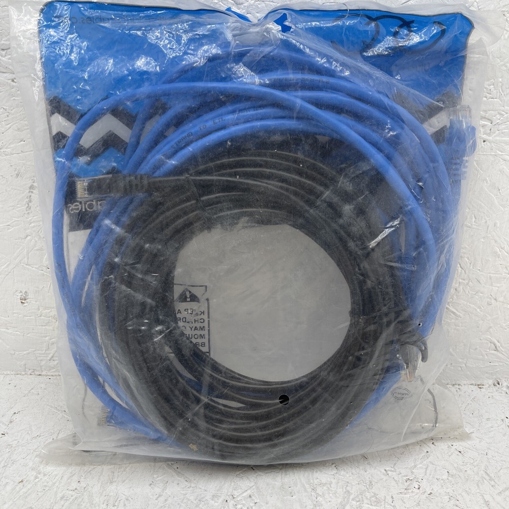 CAT6 Ethernet Patch Cable Network Internet Stranded # UC013 25ft Blue Color