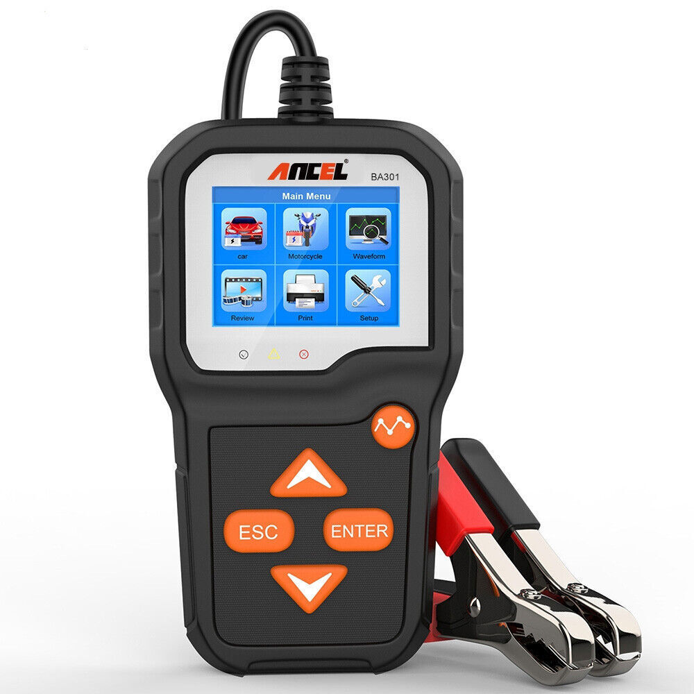 ANCEL BA301 Car Battery Tester 12V Load Tester Charging System Digital Analyzer
