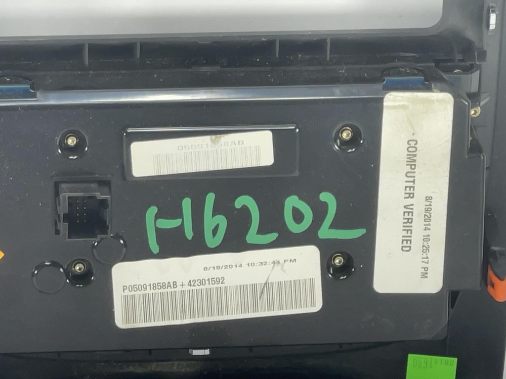 Used A/C Selector Switch fits: 2014 Dodge Durango front control automatic temper