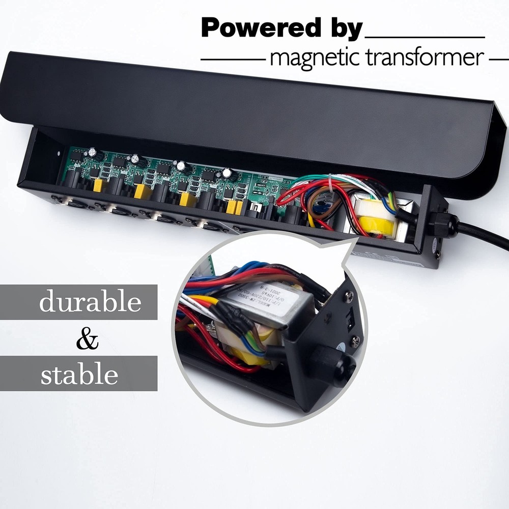 4 Way Isolated DMX Splitter Bar,Truss Mountable