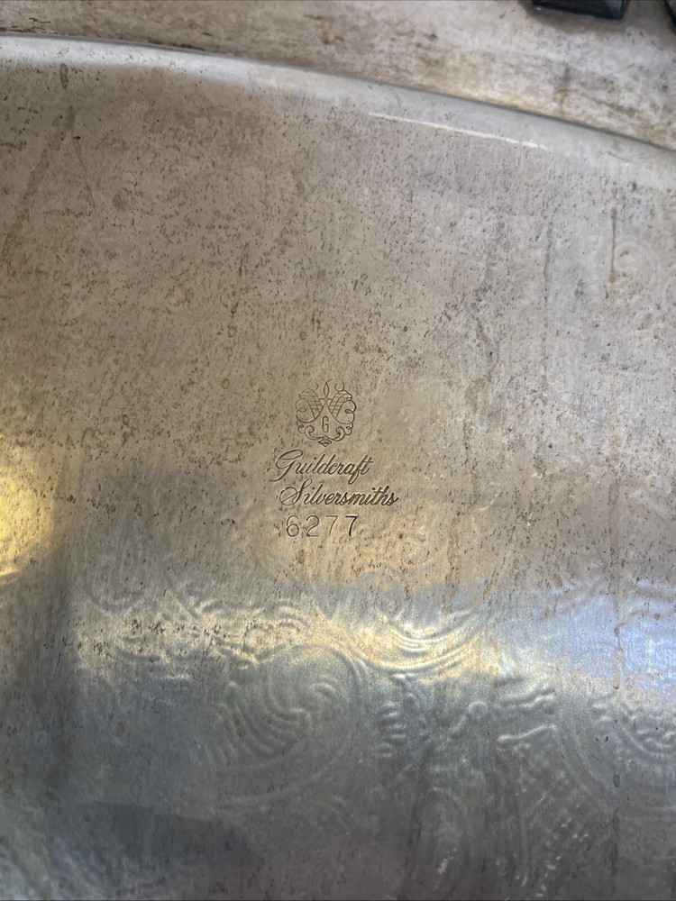 Vintage guildcraft silversmiths serving tray