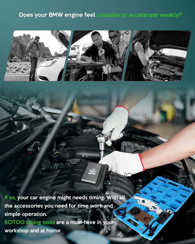 双 Vanos 特殊定时锁定工具套件 适合宝马 M52TU M54 M56