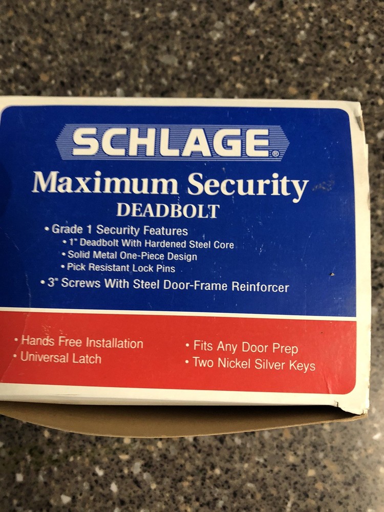 Schlage Maximum Security Deadbolt Lock Kit
