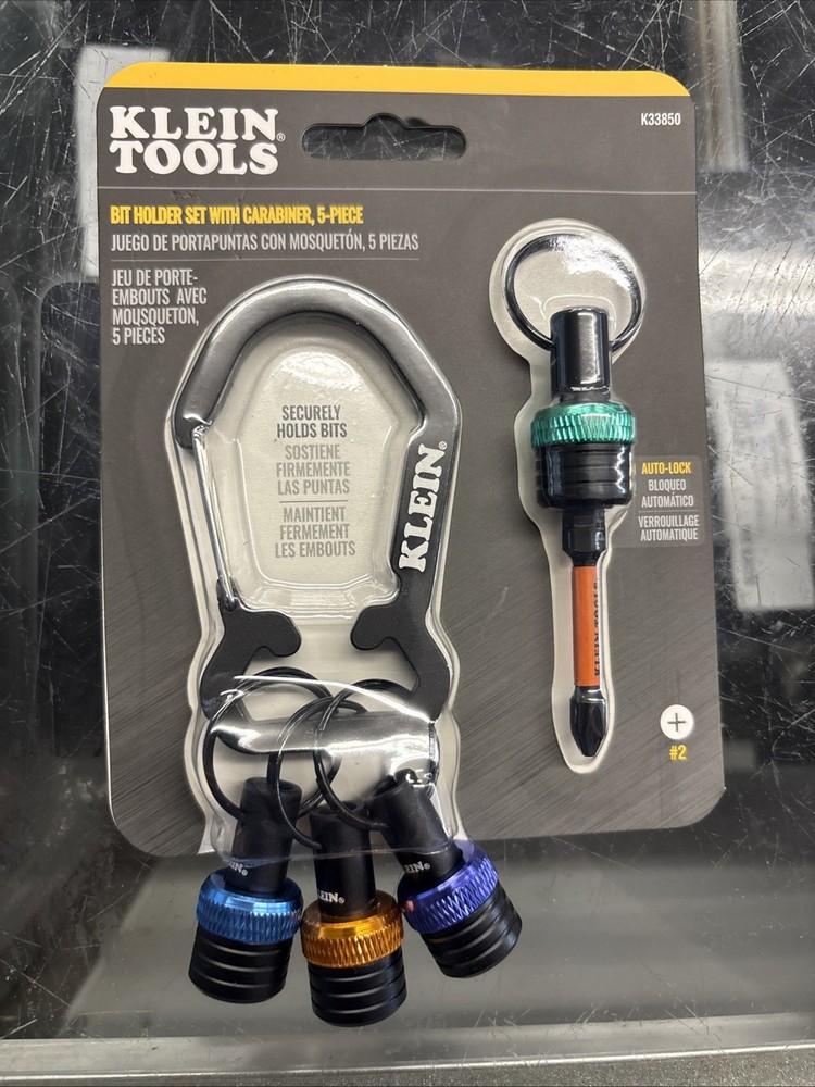 Klein Tools K33850 Bit Holder Keychain Set, 5 Pc.